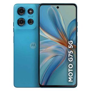 Smartphone Motorola Moto G75 5G, 256GB, Azul, Tela 6.8, Câmera Traseira 50 MP OIS + 8 MP e 16GB RAM