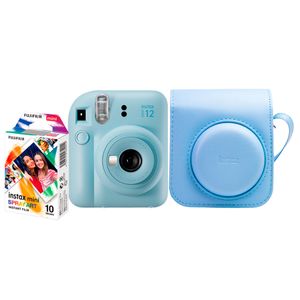 Kit Câmera Instax Mini 12 Fujifilm Azul Spray - 705071840