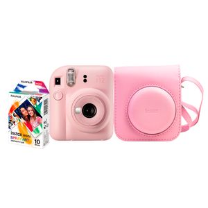 Kit Câmera Instax Mini 12 Fujifilm Rosa Spray - 705071841