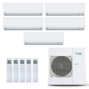 Ar-Condicionado Multi Split Inverter Daikin 38.000 BTUs (4x Evap HW 9.000 + 1x Evap HW 12.000) Quente/Frio 220V