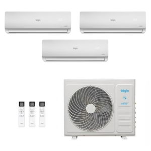 Ar-Condicionado Tri Split Inverter Elgin 27.000 (2x Evap HW 9.000 + 1x Evap HW 12.000) Quente/Frio 220V