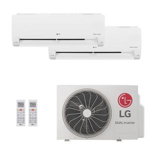 Ar-Condicionado Bi-Split HW LG Dual Inverter Voice 16.000 BTUs (1x Evap HW 9.000 + 1x Evap HW 12.000) R-32 Só Frio 220V