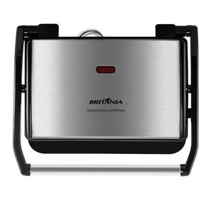 Grill e Sanduicheira Britânia Inox Press BGR27I – 220 Volts