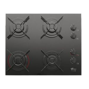 Cooktop Fischer Fit Line Mesa de Vidro 4 Bocas – Bivolt