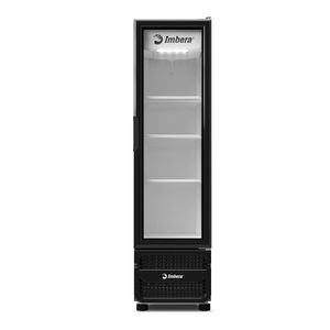 Expositor Vertical Imbera 215 Litros Inverter Porta de Vidro Padrão Preto VR08 - Bivolt