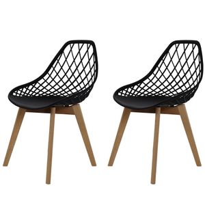 Kit 2 Cadeiras Kaila Base Wood