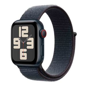 Apple Watch SE (GPS + Cellular 40mm) Caixa Meia-noite de Alumínio com Pulseira Loop Esportiva Tinto