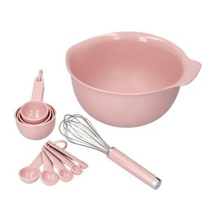 Conjunto Confeitaria Bolw Fouet Rosa Medidores KitchenAid