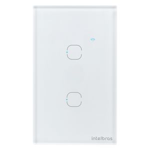 Interruptor Smart Touch Inteligente Zigbee com 2 Teclas Branco - Intelbras - EZS 1002
