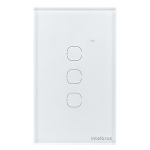 Interruptor Smart Touch Inteligente Zigbee com 3 Teclas Branco - Intelbras - EZS 1003