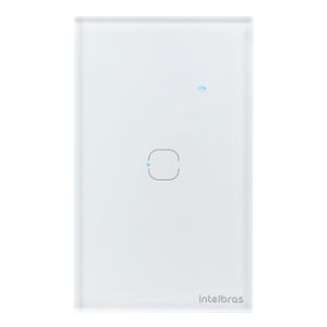 Interruptor Smart Touch Inteligente Zigbee com 1 Tecla Branco - Intelbras - EZS 1001