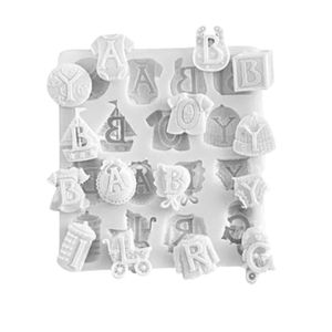 Molde ABC Decorativo Cupcake Maçapão Bolo Doce Silikomart