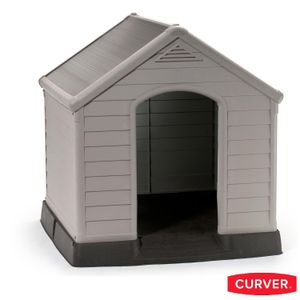 Casinha Pet Curver para Área Externa Sandy para Cães e Gatos de Médio a Pequeno Porte Areia - 221088