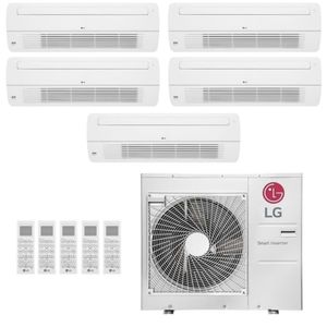 Ar-Condicionado Multi Split Inverter LG 48.000 (5x Evap Cassete 1 Via 12.000) Quente/Frio 220V
