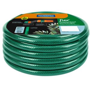 Mangueira Flex Tramontina Verde em PVC 3 Camadas 30 m com Engate Rosqueado e Esguicho