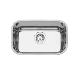 Cuba de Embutir Tramontina Lavínia Perfecta 47 BL em Aço Inox Polido 47 x 30 x 14 cm com Válvula