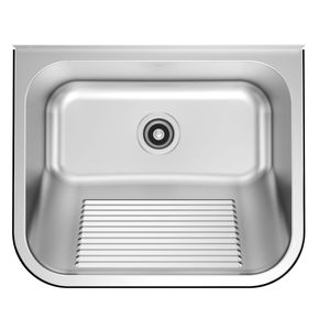 Tanque de Parede Docol 32 Litros em Aço Inox Acetinado 55x45 cm com Válvula