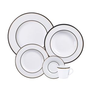 Aparelho de Jantar Tramontina Sienna em Porcelana Decorada 30 Peças