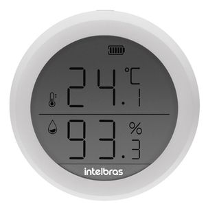 Sensor de Temperatura e Umidade Inteligente Intelbras MTU 1001, Compatível com Alexa e Google Assistente