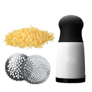 Ralador de Queijo Manual Giratório 2 Lâminas Aço Inox Prana