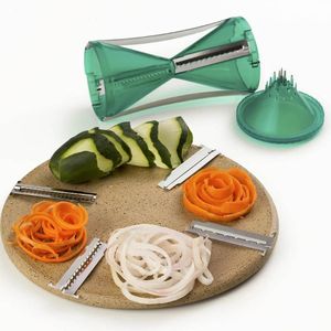 Cortador de Legumes 4 Lâminas em Espiral Spiro Veggie Prana