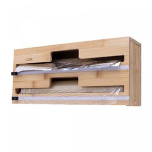 Suporte de Parede 2 em 1 Alumínio e papel filme em Bambu