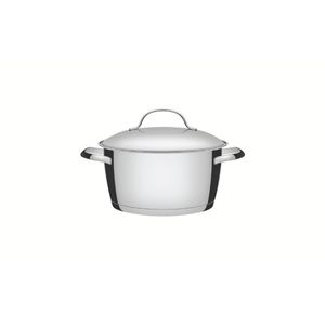 Caçarola Funda Tramontina Allegra Aço Inox Fundo Triplo 16 cm 1,5 L