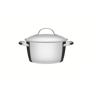 Caçarola Funda Tramontina Allegra Aço Inox Fundo Triplo 20 cm 3,1L