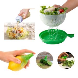 Kit Salada Cortador Misturador de Molhos e Borrifador Prana