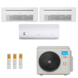 Ar-Condicionado Multi Split Inverter Midea 42.000 (1x Evap HW 9.000 + 1x Evap Cassete 1 Via 12.000 + 1x Evap Cassete 1 Via 18.000) Quente/Frio 220V