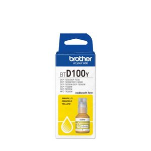 Garrafa de Tinta Brother BTD100Y Amarelo 100ml