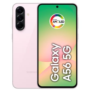 Smartphone Samsung Galaxy A56 5G Rosa, 256GB, 8GB RAM e Câmera Tripla 50MP + 12MP + 5MP