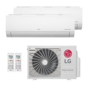 Ar-Condicionado Multi Split Inverter LG 18.000 (2x Evap HW 9.000) Quente/Frio 220V