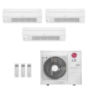 Ar-Condicionado Multi Split Inverter LG 30.000 (1x Evap Cassete 1 Via 7.000 + 2x Evap Cassete 1 Via 18.000) Quente/Frio 220V