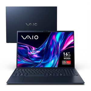 Notebook VAIO FE16 AMD® Ryzen 7-5825U Linux 32GB RAM 512GB SSD 16"" IPS WUXGA Antirreflexo - Cinza Grafite