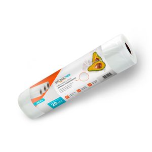 Embalagem para Vácuo em Rolo Gofrado Transparente 20 cm x 5 m Pacote - Selovac