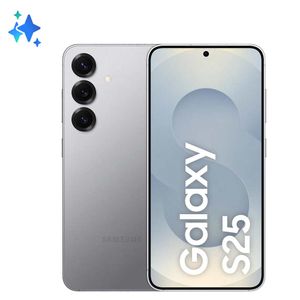 Samsung Galaxy S25 Prata, Nova Geração Galaxy AI, Câmera Tripla Traseira de até 50MP, Selfie de 12MP, Tela de 6.2" 1-120Hz, 256GB, 12GB de RAM, eSIM.