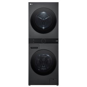 Lava e Seca Torre Smart LG WashTower 14kg Black Inox com AIDD™ WK14BS6