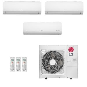 Ar-Condicionado Multi Split Inverter LG 48.000 (1x Evap HW 18.000 + 2x Evap HW 24.000) Quente/Frio 220V