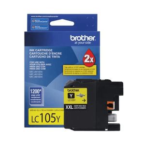 Cartucho Brother LC 105 Y Amarelo Alto Rendimento 12ml