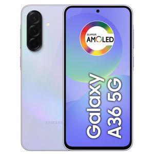 Celular Samsung Galaxy A36 5G 128GB, 6GB RAM, Câmera 50MP, IP67, Super AMOLED 6.7", Recursos AI Violeta