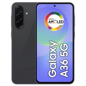 Celular Samsung Galaxy A36 5G Preto, 6,7", 256GB, 8GB RAM e Câmera Tripla 50MP + 8MP + 5MP