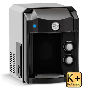 Purificador de Água Top Life New Oxi He K+ Preto Kromanox com Água Gelada - 397