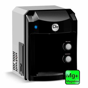 Purificador de Água Top Life New Oxi He MG+ Preto Kromanox com Água Gelada - 462