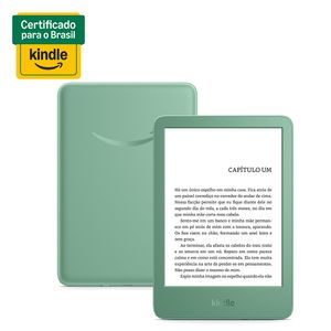 Kindle 16GB modelo2024, tela antirreflexo, troca de página rápida, luz ajustável e bateria longa duração, Cor Verde