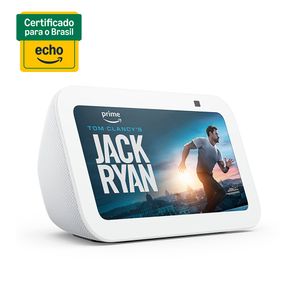 Smart Speaker Echo Show 5 3ª Geração Amazon com Display de 5,5" e Alexa Branca - B09B2S9