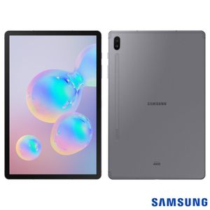 Tablet Samsung Galaxy Tab S6 Preto com 10,5?, 4G, Android 9.0, Processador Octa-Core 2.8 GHz e 128GB - SM-T865LZAMZ