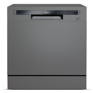 Lava-Louças Midea Prata com 08 Serviços, 06 Programas de Lavagem e Função Adiar Início 220V - DWA08S