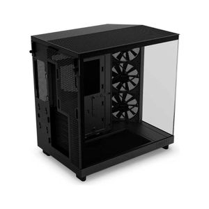Gabinete Gamer NZXT H6 Flow Mid Tower CC-H61FB-01 Compacto Preto