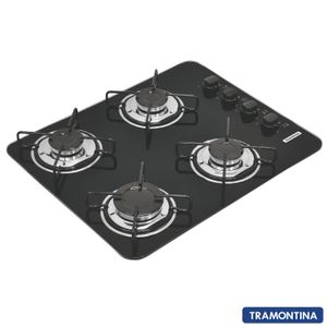 Cooktop a Gás de 04 Bocas Tramontina com Acendimento Super Automático Glass Brasil - 94703/501